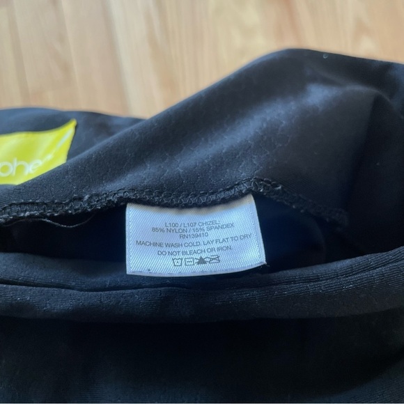 Pheel Barre3 Black Subtle Snake Print Black Athletic Leggings EUC Size XS - Picture 5 of 7